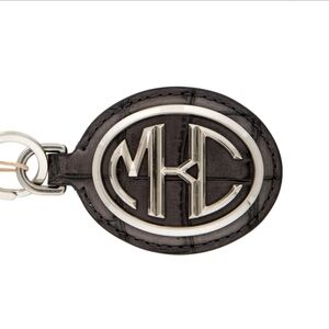 Michael Kors Collection Gray and Silver Key Holder